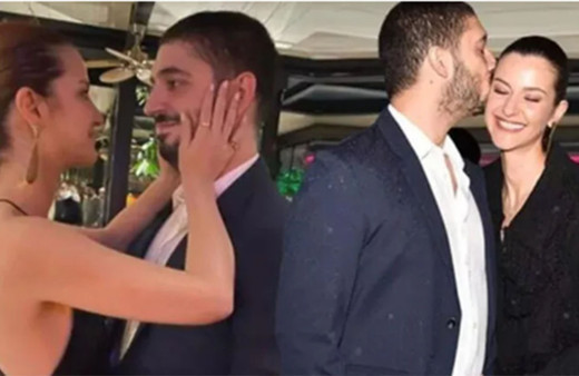 İrem Helvacıoğlu sevgilisini öpmeye doyamadı!