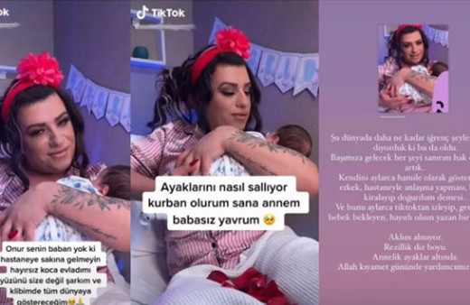 Mükremin Gezgin'in TikTok'taki hamile videolarına ve hastaneye tepki yağıyor