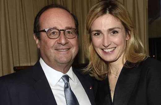 Fransa'nın eski Cumhurbaşkanı Hollande, oyuncu Julie Gayet ile evlendi