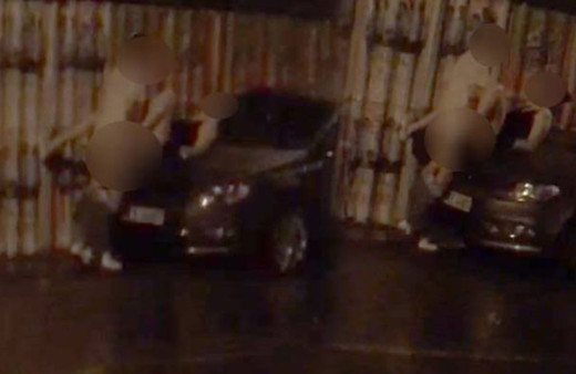 Beşiktaş'ta yağmur altında sokakta cinsel ilişkiye girdiler! 'Sana ne lan' deyip devam ettiler