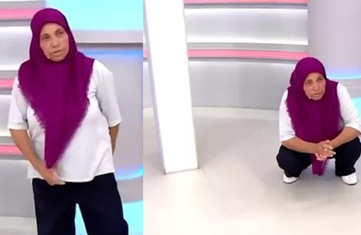 Didem Aslan Show TV programındaki tuvaletin yapma canlandırması akıllara zarar