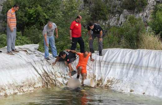 Mersin Toroslar'da sulama havuzuna giren çocuk boğuldu