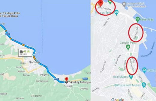 Google'dan akılalmaz hata! Samsun Büyükşehir Belediyesi açıklama yaptı: Nasıl oldu bilemiyoruz