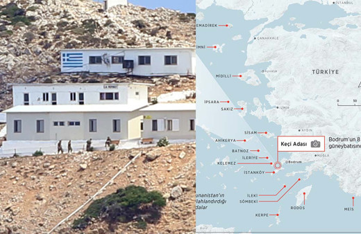 Yunan'ın Bodrum'un burnunun dibinde yaptığına bakın! AA görüntüledi savaşa hazırlık