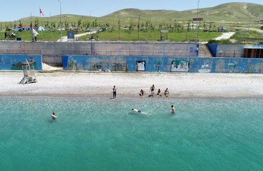 O bölgedeki halk plajında mangal ve semaver yasaklandı