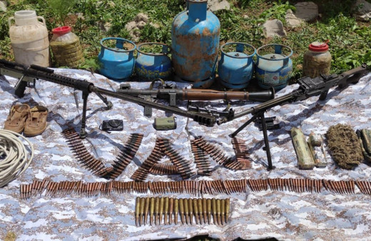 Van'da PKK'ya ait silah ve mühimmat ele geçirildi