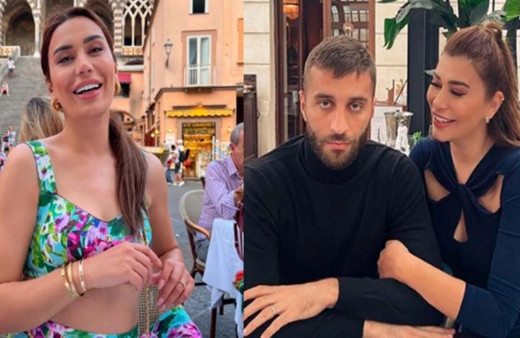 Ebru Şancı'ya eşi Alparslan Öztürk'ten dekolte uyarısı! Eliyle kıyafetini kapattı, olay oldu!