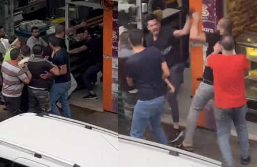 Hesap ödeme kavgasında müşteri ile lokanta çalışanları birbirine girdi: Yumruklar havada uçuştu!