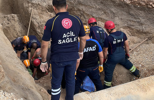 Konya'da göçük altında kalan işçi hayatını kaybetti