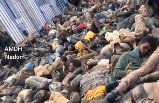 İspanya'da mültecileri kurşuna dizdiler! En az 23 mülteci öldürüldü görüntüler kan dondurdu