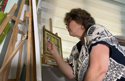 64 yaşında yeteneğini fark etti sanata sarıldı!