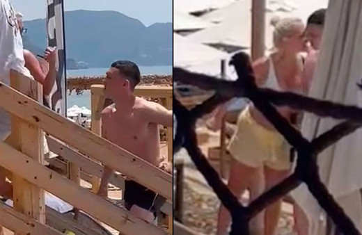 Phil Foden'nın telefonunu karıştıran sevgilisi çılgına döndü! Sahilden kovuldular