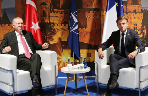 Cumhurbaşkanı Erdoğan Fransa Cumhurbaşkanı Macron ile görüştü