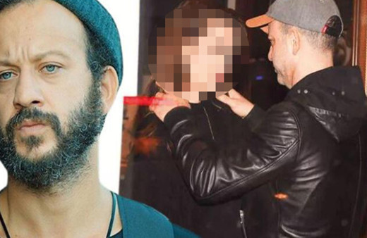 Rıza Kocaoğlu Cihangir'de bir güzelle kameralara hazırlıksız yakalandı! Ne diyeceğini bilemedi!