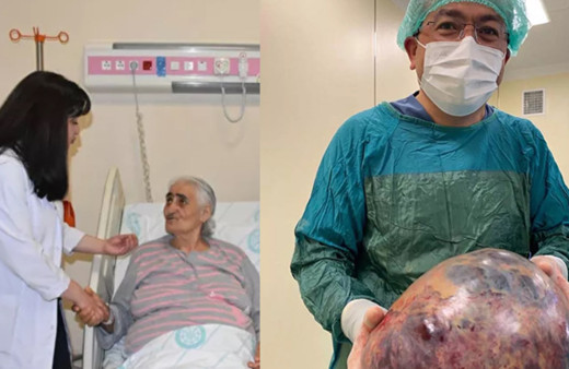 Nefes darlığı şikayetiyle hastaneye giden kadının karnından öyle bir şey çıktı ki!