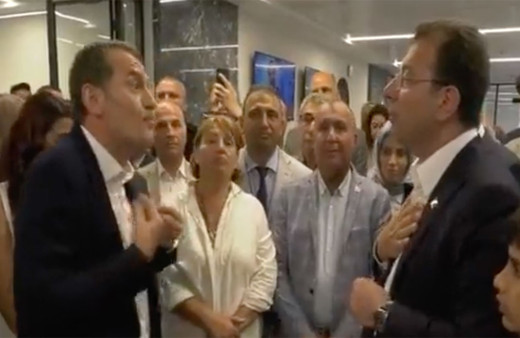 Ekrem İmamoğlu ile Zeytinburnu Belediye Başkanı kameralar önünde kavga etti! İmamoğlu mühürlemişti