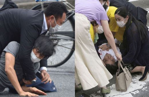 Japonya eski başbakanı Abe uğradığı suikast sonucu hayatını kaybetti! İşte suikast anının videosu