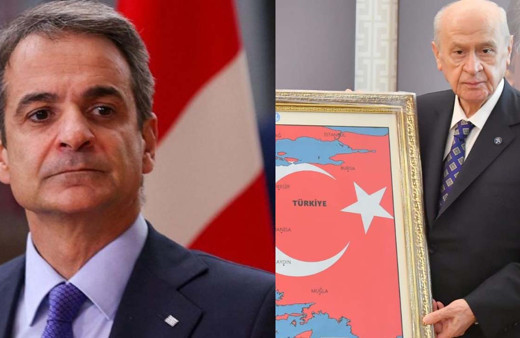 Yunanistan çıldırmıştı! Bahçeli'deki harita için Miçotakis de konuştu Cumhurbaşkanı Erdoğan'a seslendi