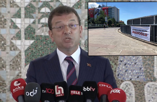 Ekrem İmamoğlu'na pankartlı protesto sosyal medyada viral oldu: İstanbul'a hoş geldin İmamoğlu