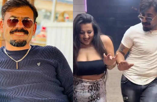 Çılgın dondurmacıda İç çamaşırsız taytıyla dans eden kadın herkesi şoke etti...