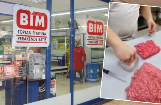 BİM'de skandal görüntü! BİM kıyma yerine millete ne veriyor bu video olay oldu
