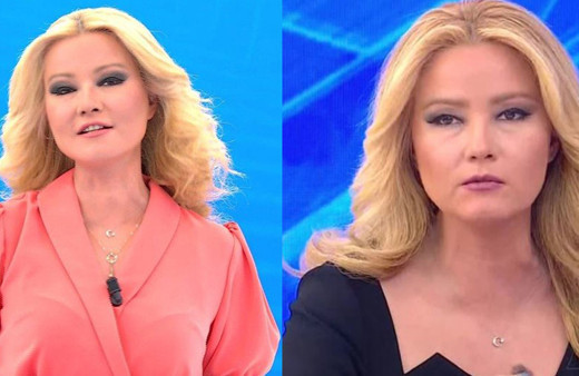 Hep elbise ve etek kombiniyle canlı yayına çıkıyor! Müge Anlı bakın neden pantolon giymiyor işte o neden