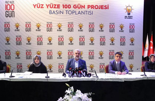 AK Parti İstanbul İl Başkanlığının ''Yüz Yüze 100 Gün'' programı tanıtıldı