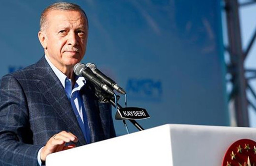 Cumhurbaşkanı Erdoğan'ın dikkatini çeken pankart