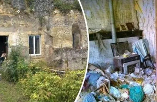 1 Euro'ya satın aldıkları çöplükten farksız mağara evi saraya dönüştürdüler