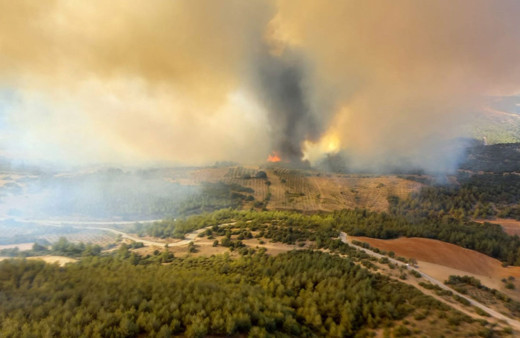 Manisa ve Kütahya'da orman yangını! 20 ev boşaltıldı, 40 kişi tahliye edildi