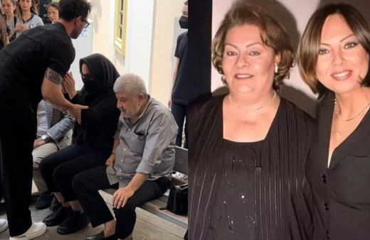 Ebru Gündeş, annesi Müjgan Bilgin'in cenazesinde zor anlar yaşadı, ayakta durmakta güçlük çekti!