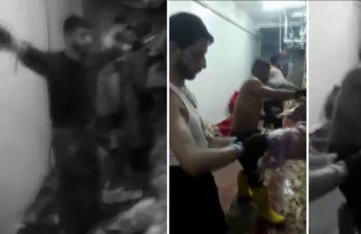 Ağızda sigara, üst çıplak... Adana'da bir mezbahada rezalet görüntüler!