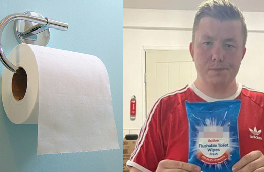 Tuvalet temizleyicisini tuvalet kağıdı sanıp kullandı! Sonrası felaket...