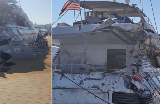 Lüks yat Türk karasularından çıkmak üzereyken ateş açılarak durduruldu