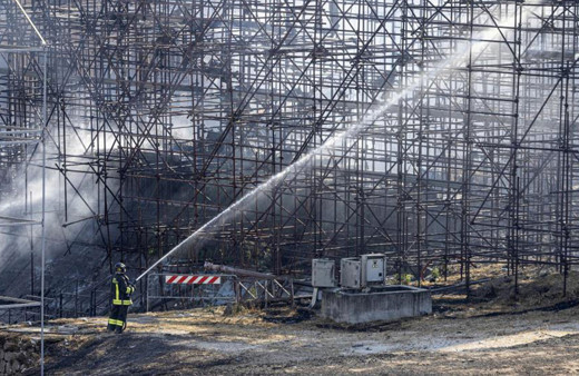 İtalya'daki dünyaca ünlü film stüdyosu Cinecitta’da yangın