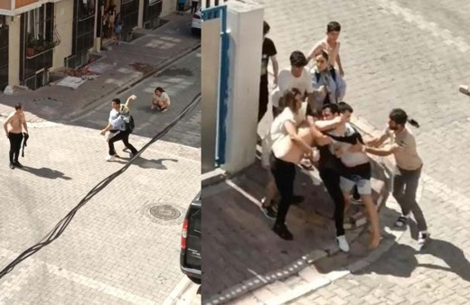 Sevgili ile 'ayrı ev' arsızlığı! Kızın evinin önünde ortalık karıştı o anlar kamerada