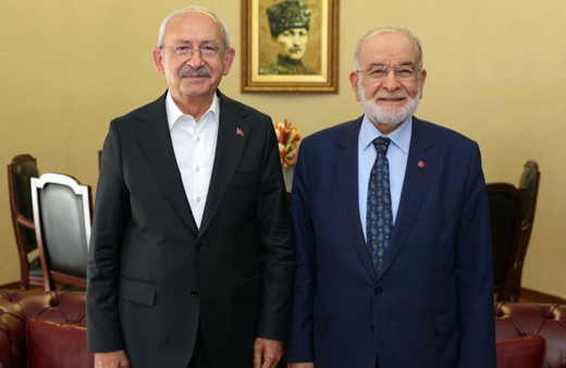 CHP lideri Kemal Kılıçdaroğlu, Temel Karamollaoğlu ile görüştü