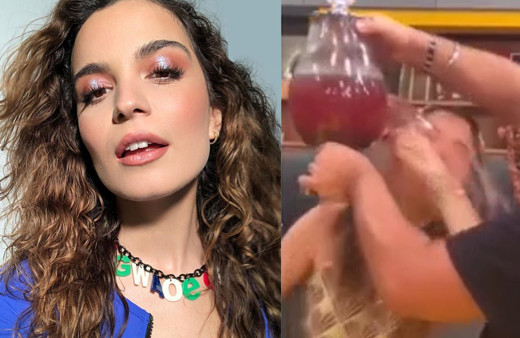 Aslı Bekiroğlu eğleneyim derken, büyük faciadan döndü! Cam sebil yüzüne patladı