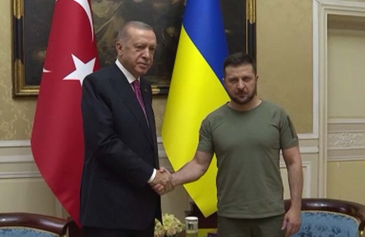 Recep Tayyip Erdoğan ile Zelenskiy bir araya geldi