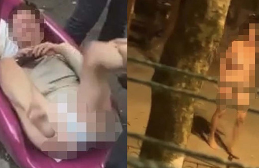 Fatih'te çıplak kadın mahalleliyi bezdirdi! Çocuk parkında rezalet Rus kadın çırılçıplak