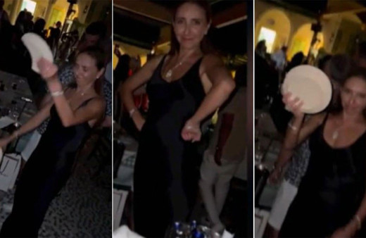 Putin'in sözcüsü Peskov ve eşi Türkiye'ye tatile geldi! Tabak kırma görüntüleri olay oldu