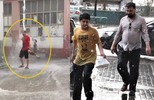 Bursa'da herkes tabana kuvvet kaçarken bu adam yaptığıyla şaşkına çevirdi