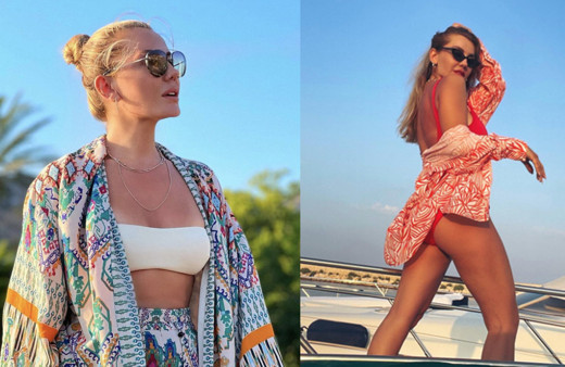 Eda Erol o pozla kardeşi Esra Erol'un bile önüne geçti! "Bu ne güzellik şekerim"