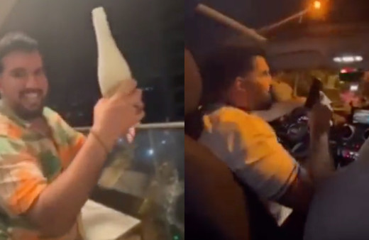 İstanbul'da balkonda şampanya patlatıp şişeyi yola fırlattı, silahla ateş açtı! O İranlı sınır dışı ediliyor