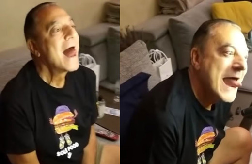 Mehmet Ali Erbil TikTok'ta canlı yayın açtı: Dilini çıkarıp salladı, TikTok diye bağırdı!