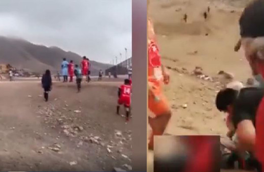 Akılalmaz olay! Kırmızı kart gösteren hakemi uçurumdan aşağı attılar