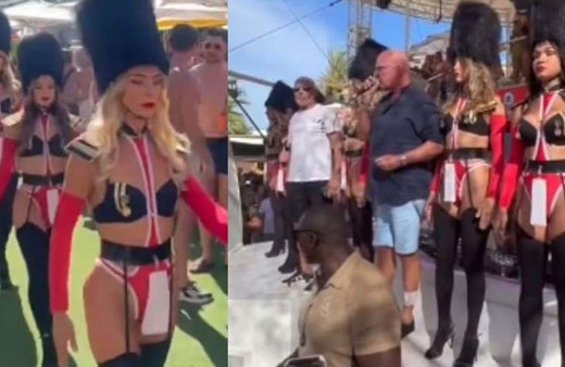 Tartışma yaratan hareket: Bikinili kadınlarla Kraliçe Elizabeth'i andılar