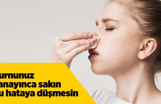 Bu hatayı yapmayan yok! Burnunuz kanayınca bunu yapın anında kurtulun