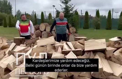 Rusya gazı kesti: Belarus lideri Lukaşenko, odun keserek Avrupa ile dalga geçti!