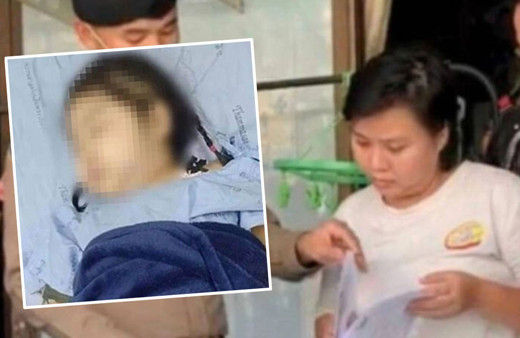 Sosyal medyada para toplamak için çocuklarına çamaşır suyu içirdi!